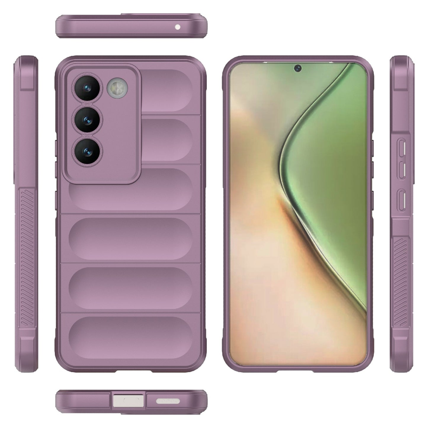 For vivo Y200E 5G Global Magic Shield TPU + Flannel Phone Case - Stylish, Durable, and Lightweight Protection