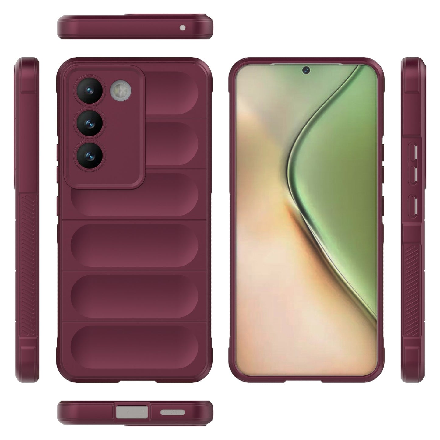 For vivo Y200E 5G Global Magic Shield TPU + Flannel Phone Case - Stylish, Durable, and Lightweight Protection