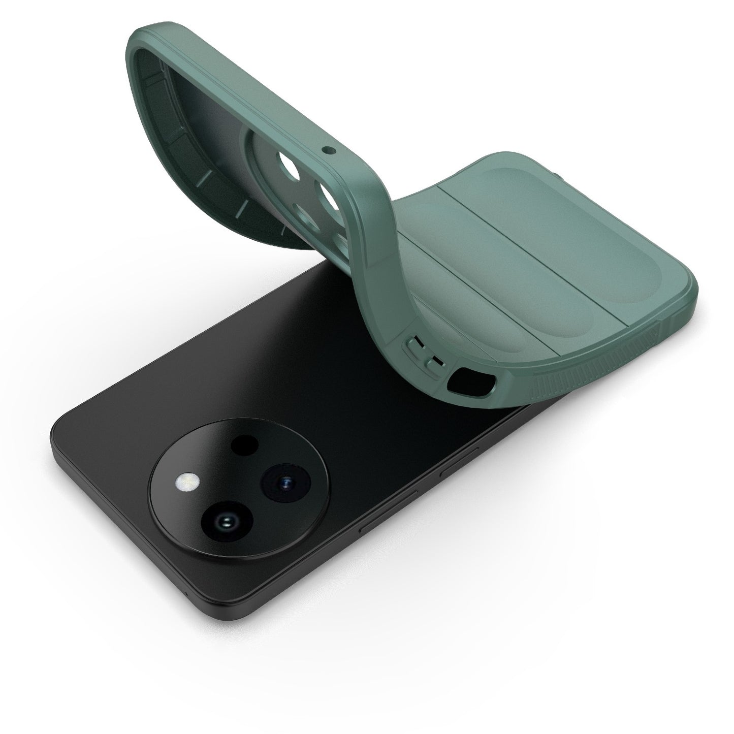 For vivo T3X 5G Global Magic Shield TPU + Flannel Phone Case - Stylish, Durable, and Lightweight Protection