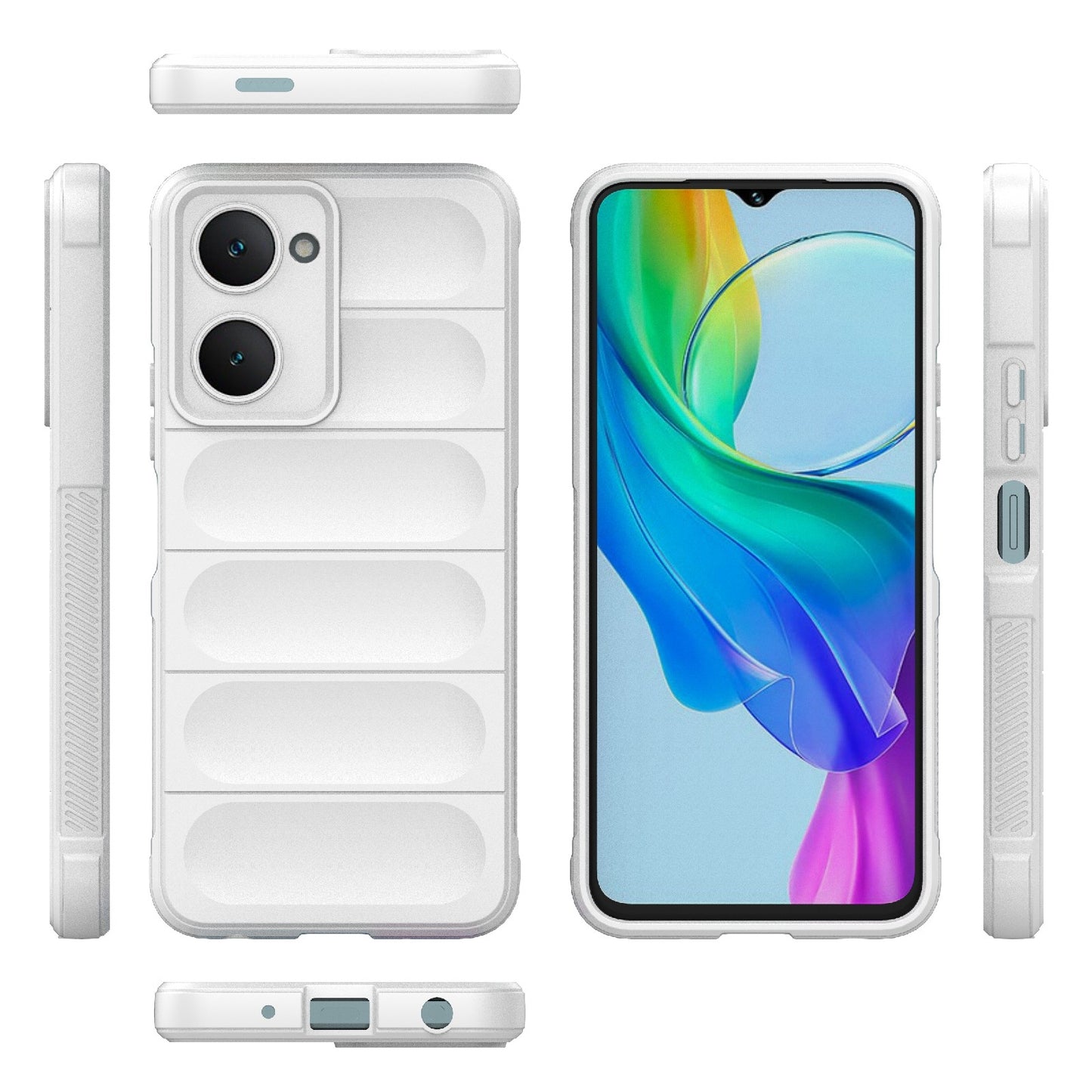 For vivo Y18 4G Global Magic Shield TPU + Flannel Phone Case - Stylish, Durable, and Lightweight Protection