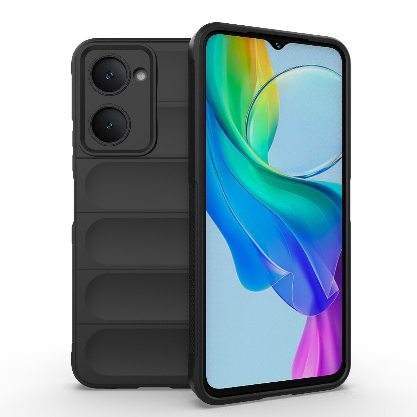 For vivo Y28s Global Magic Shield TPU + Flannel Phone Case - Stylish, Durable, and Lightweight Protection