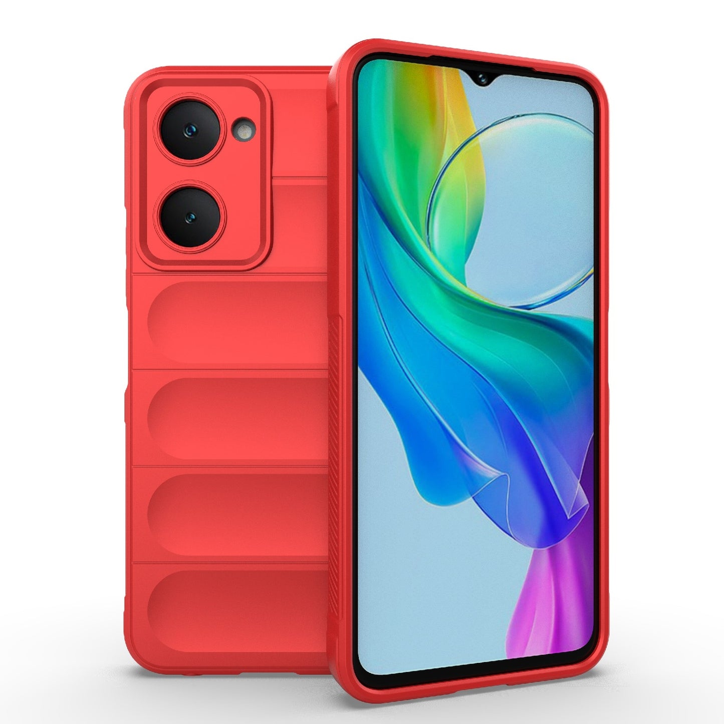 For vivo Y28s Global Magic Shield TPU + Flannel Phone Case - Stylish, Durable, and Lightweight Protection