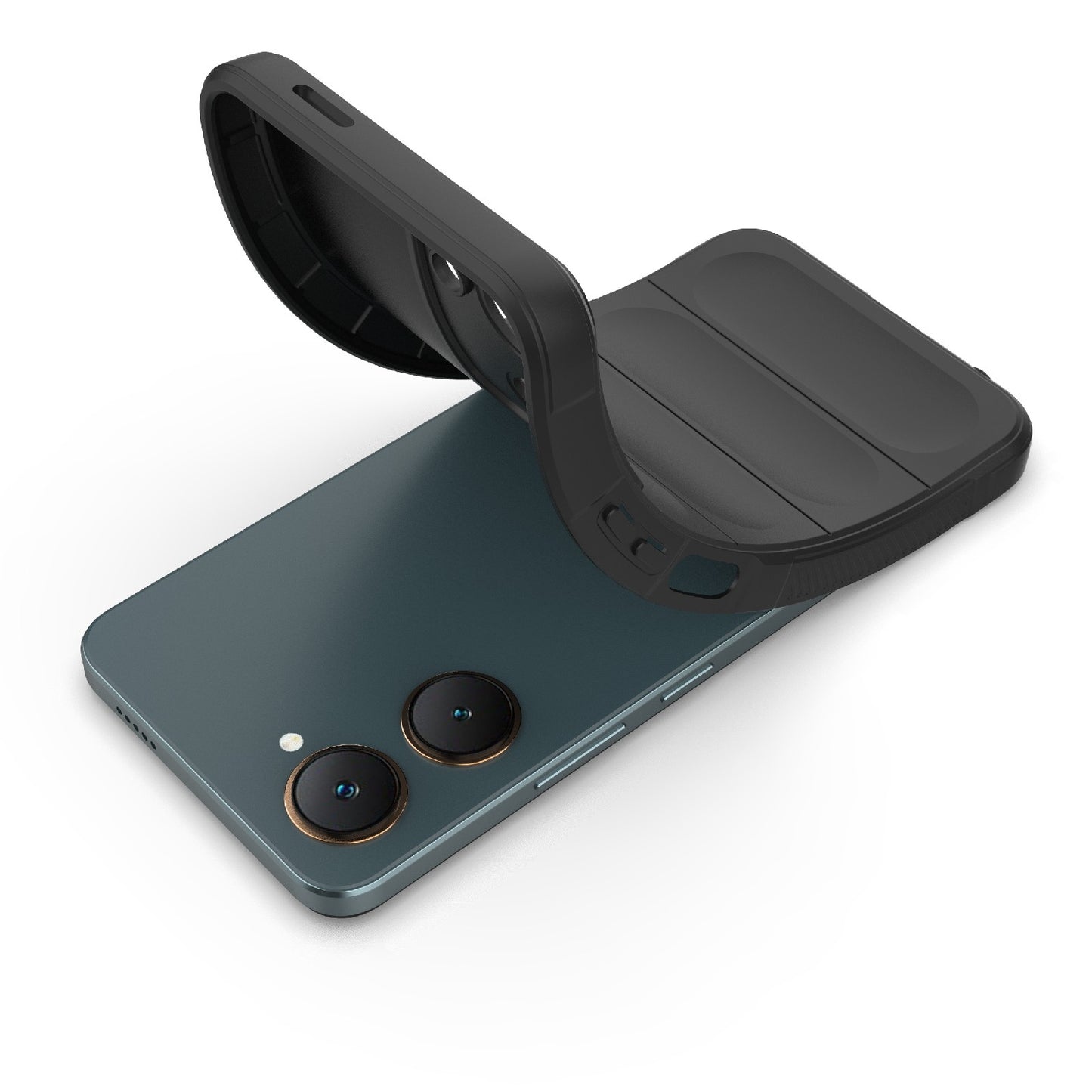 For vivo Y28s Global Magic Shield TPU + Flannel Phone Case - Stylish, Durable, and Lightweight Protection