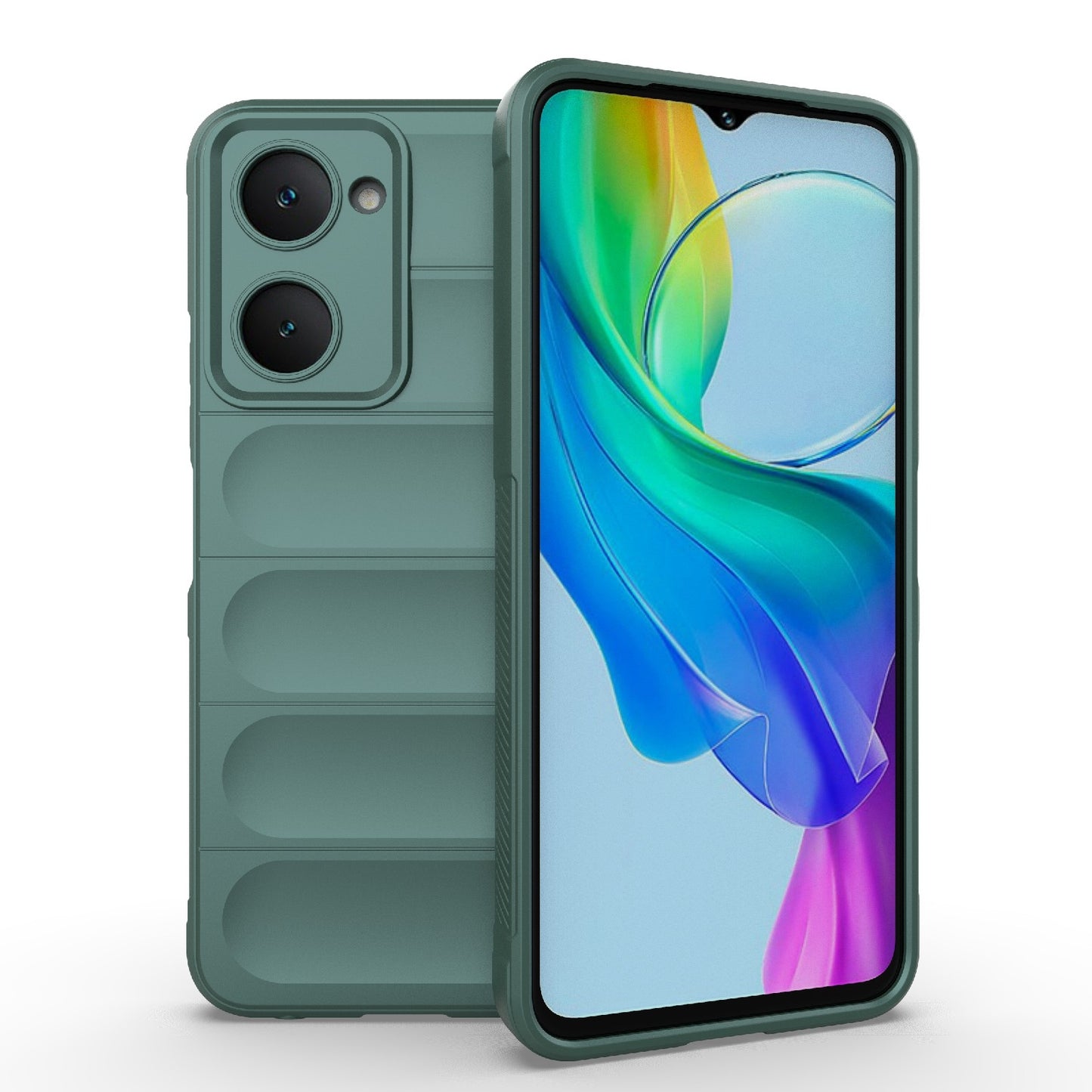 For vivo Y28s Global Magic Shield TPU + Flannel Phone Case - Stylish, Durable, and Lightweight Protection