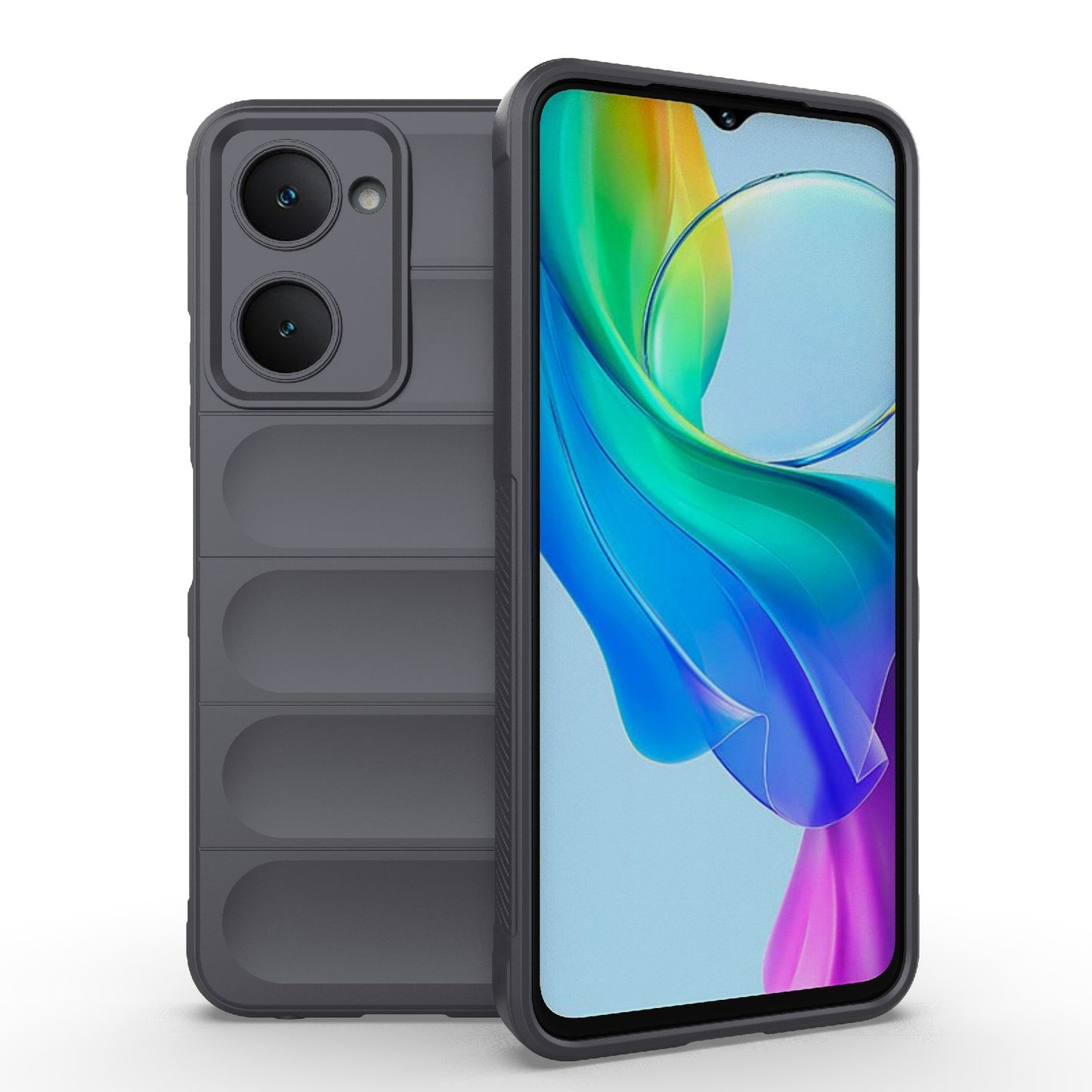 For vivo Y28s Global Magic Shield TPU + Flannel Phone Case - Stylish, Durable, and Lightweight Protection