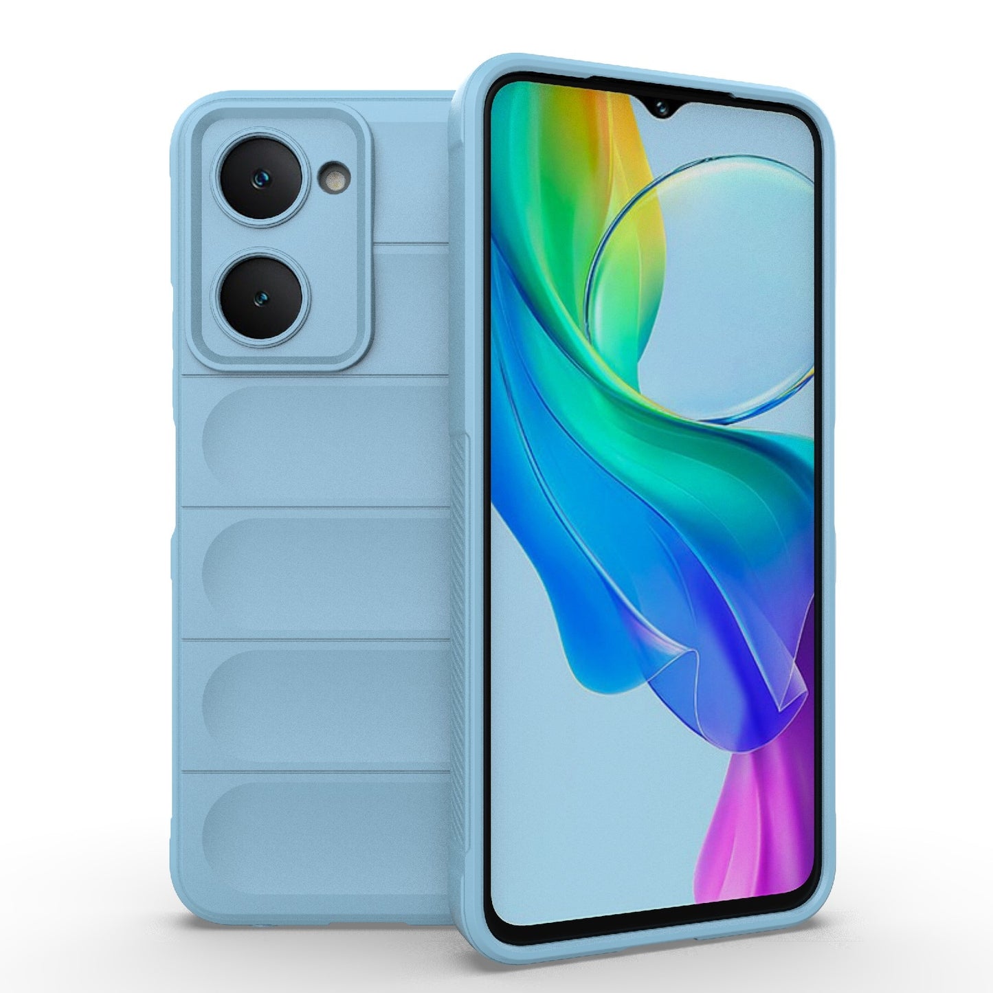 For vivo Y28s Global Magic Shield TPU + Flannel Phone Case - Stylish, Durable, and Lightweight Protection