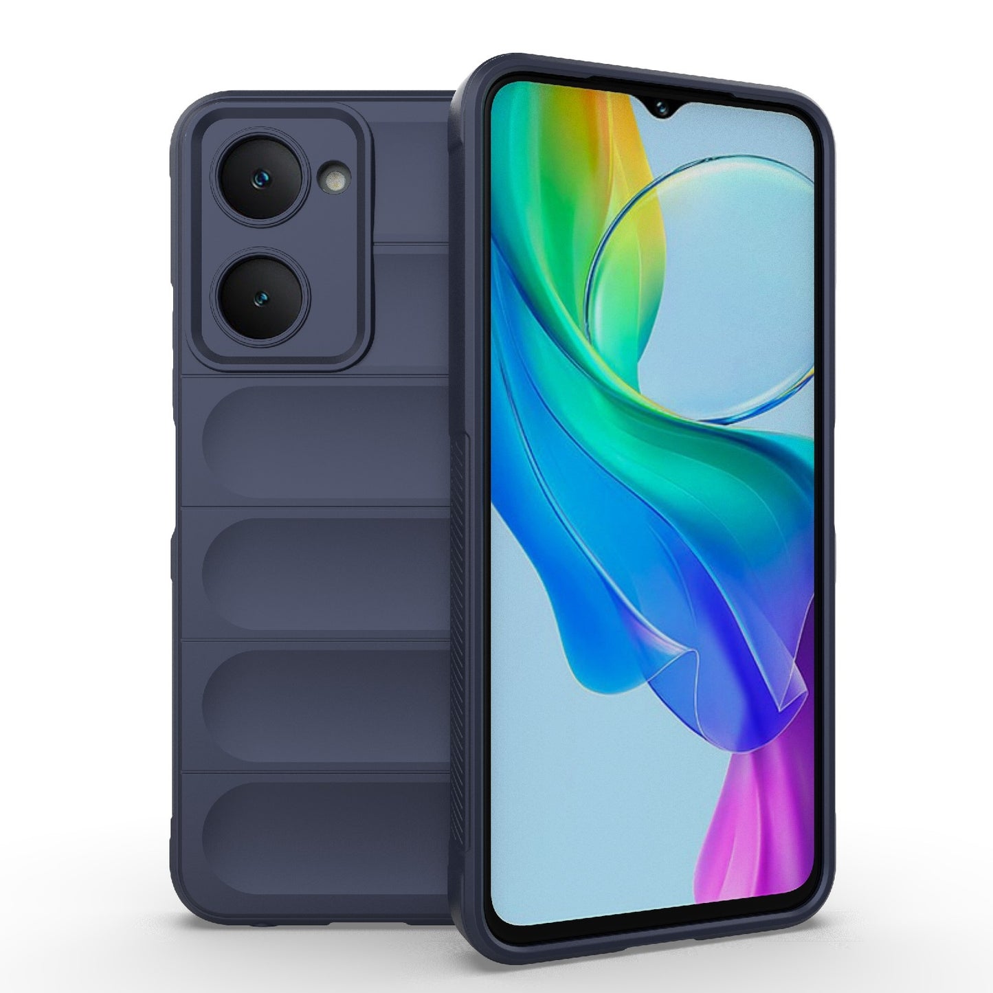 For vivo Y28s Global Magic Shield TPU + Flannel Phone Case - Stylish, Durable, and Lightweight Protection