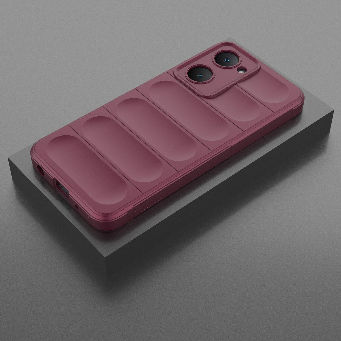 For vivo Y28s Global Magic Shield TPU + Flannel Phone Case - Stylish, Durable, and Lightweight Protection