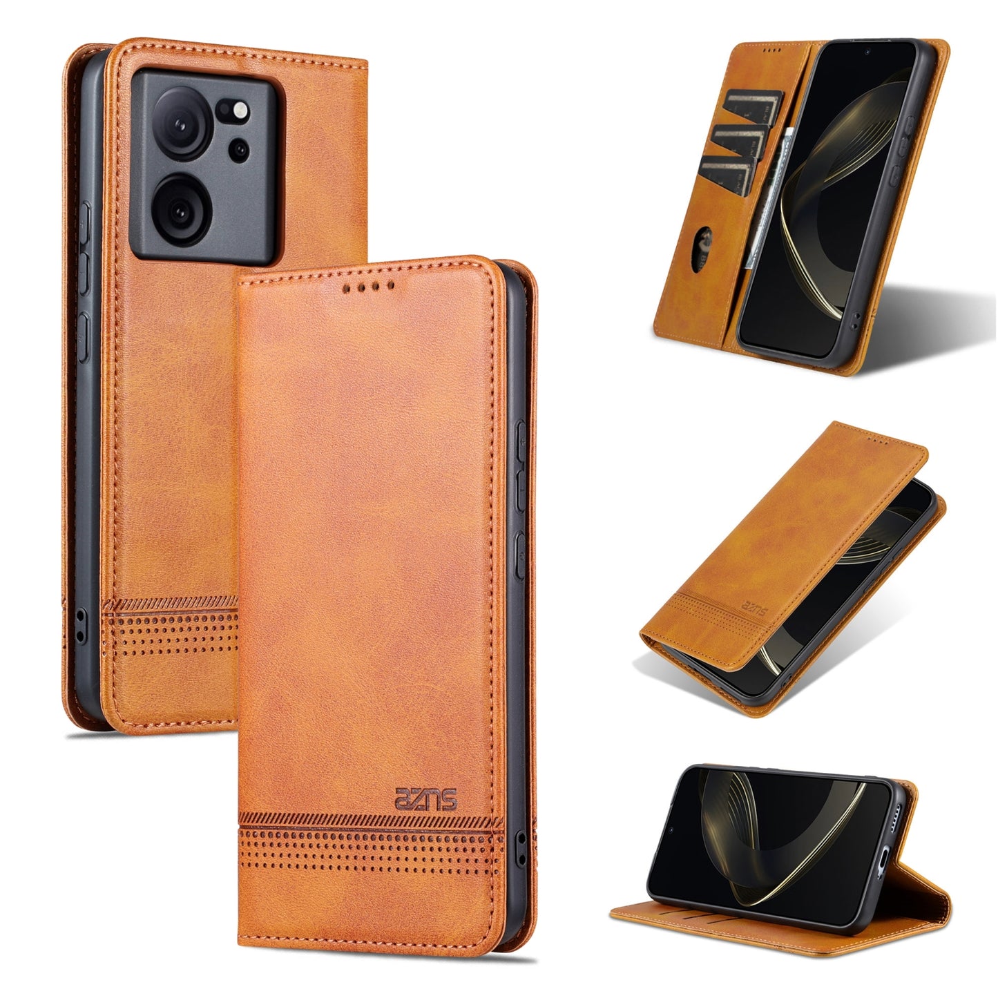 For Xiaomi Redmi K60 Ultra/Mi 13T/13T Pro Leather Wallet Case with Card Holder & Magnetic Closure
