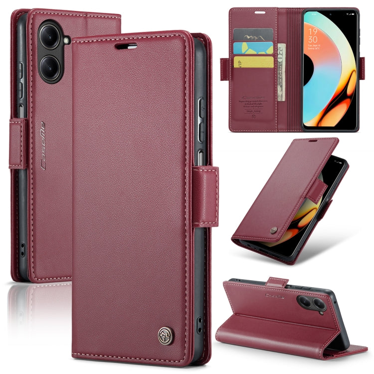 For Realme 10 Pro 5G Leather Case - RFID Anti-theft, Litchi Texture, Wallet & Stand Feature