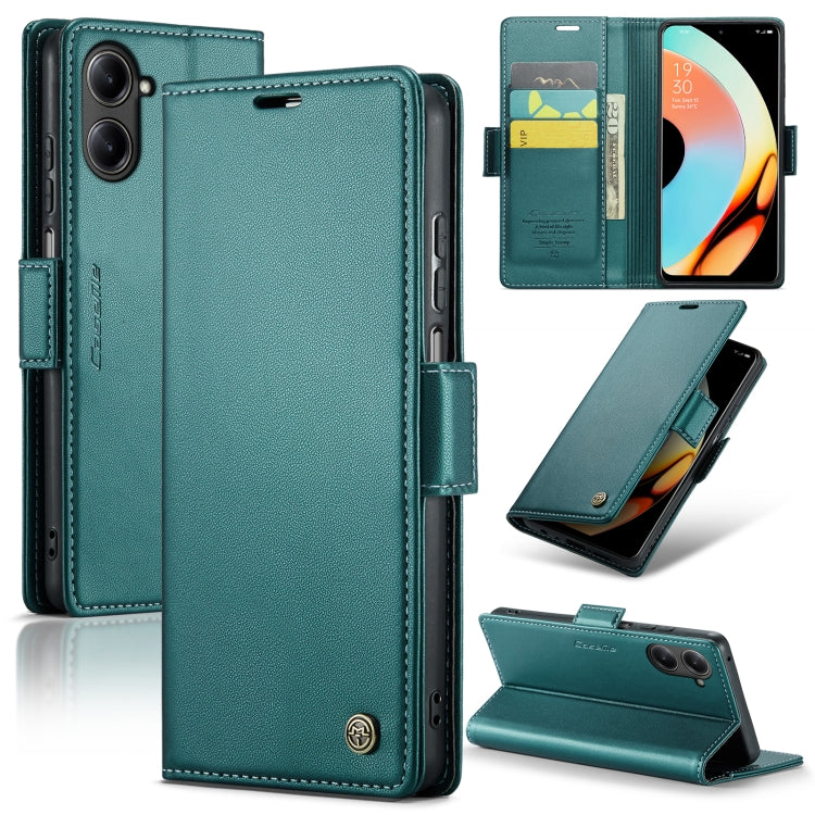 For Realme 10 Pro 5G Leather Case - RFID Anti-theft, Litchi Texture, Wallet & Stand Feature