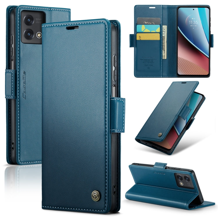 For Motorola Moto G Stylus 5G 2023 Case - RFID Anti-Theft Litchi Texture Leather Wallet with Stand and Card Slots