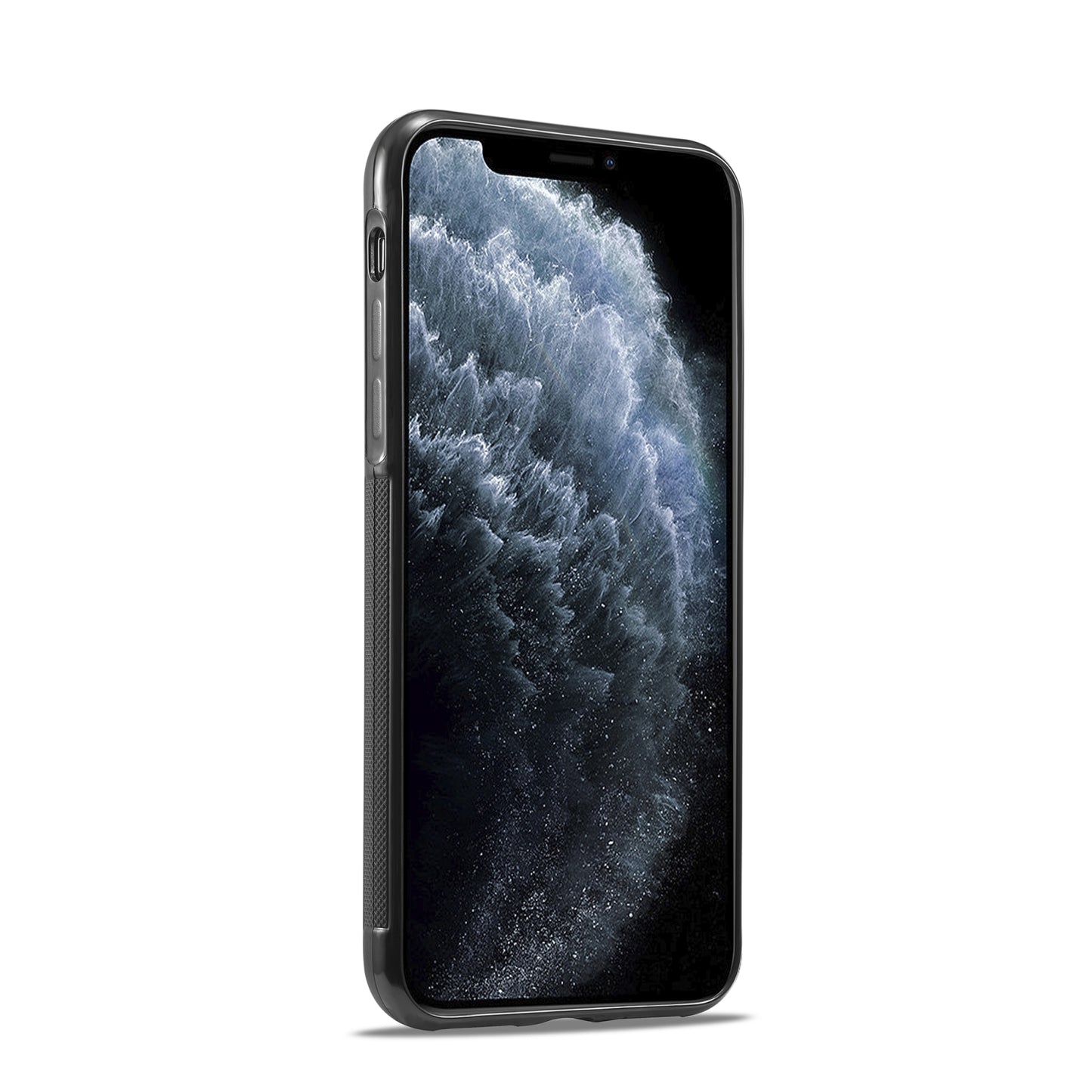 iPhone 11 Pro 3-in-1 Carbon Fibre Texture Phone Case: Light, Shockproof & Sweatproof Protection - Black