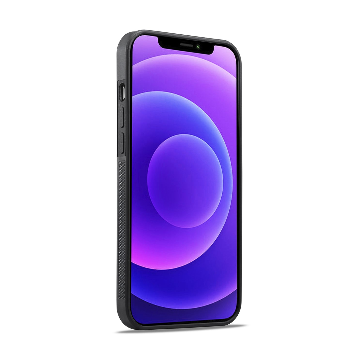 iPhone 12 Pro 3-in-1 Carbon Fibre Texture Phone Case: Light, Shockproof & Sweatproof Protection - Black