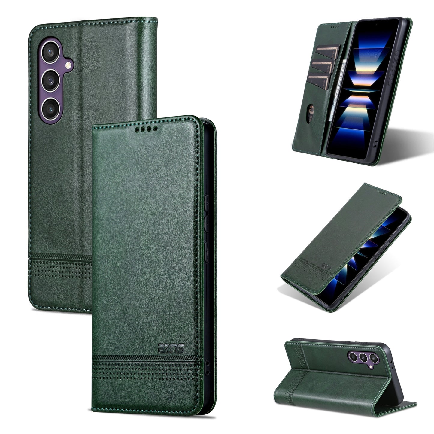 For Samsung Galaxy S24 5G Leather Wallet Case with Card Holder & Magnetic Closure