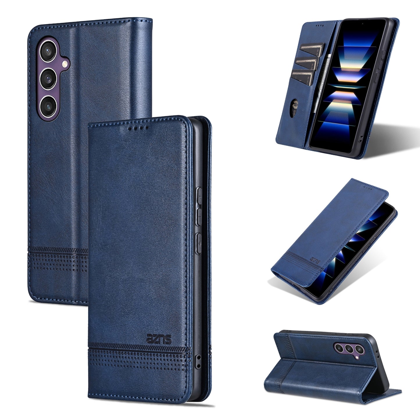 For Samsung Galaxy S24 5G Leather Wallet Case with Card Holder & Magnetic Closure