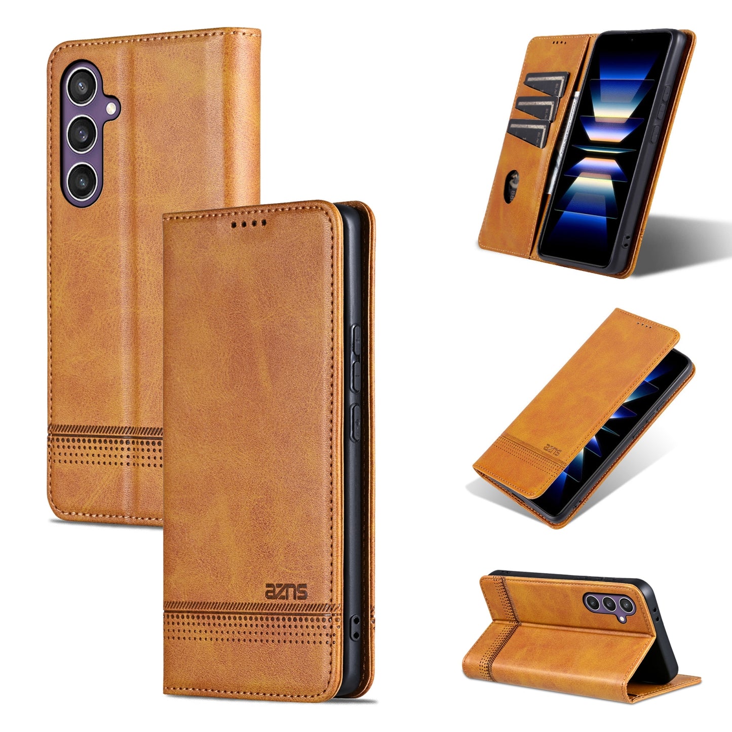 For Samsung Galaxy S24 5G Leather Wallet Case with Card Holder & Magnetic Closure