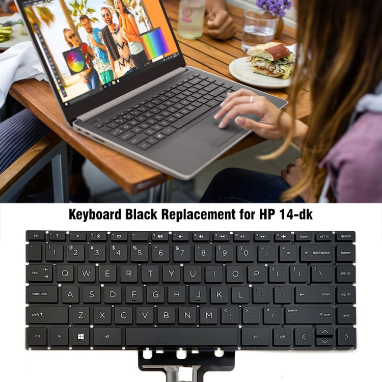 HP 14-CF / 14s-CF / 14-DK / 14s-DK US Version Keyboard Replacement - Fully Functional & Tested