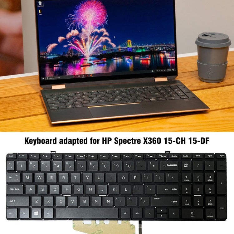 HP Spectre X360 15-CH US Version Laptop Backlit Keyboard Replacement - Professional Installation Recommended