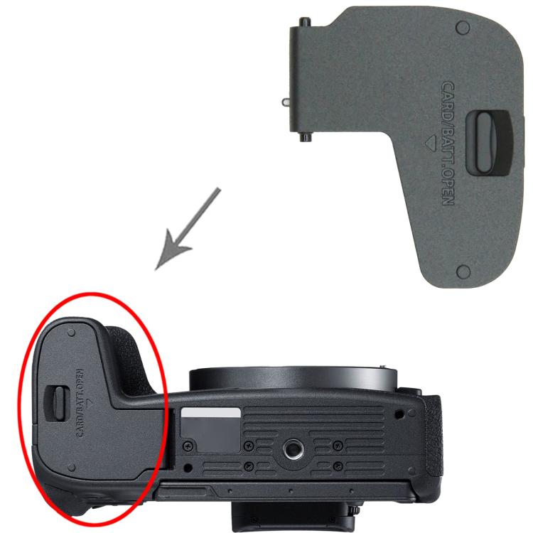 Original Battery Compartment Cover for Canon EOS RP / EOS R8 - Replacement Part for Repair