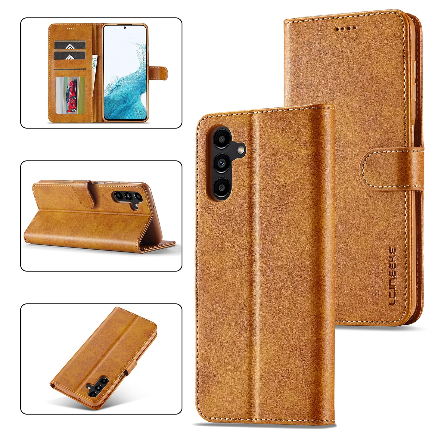 Samsung Galaxy S23 FE 5G Calf Texture Leather Case - Elegant & Durable Protection