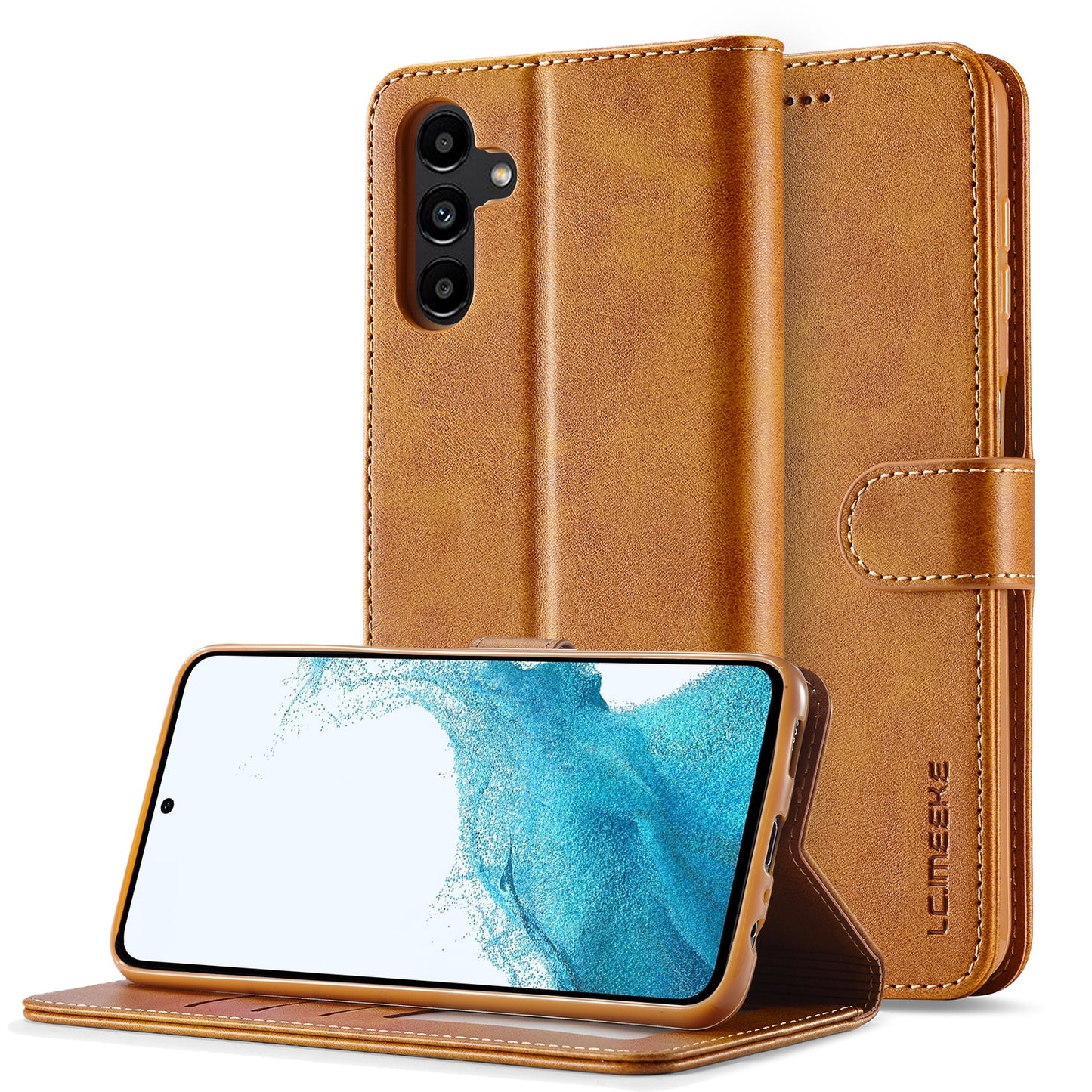 For Samsung Galaxy A05S Calf Texture Leather Case – Elegant & Durable Protection