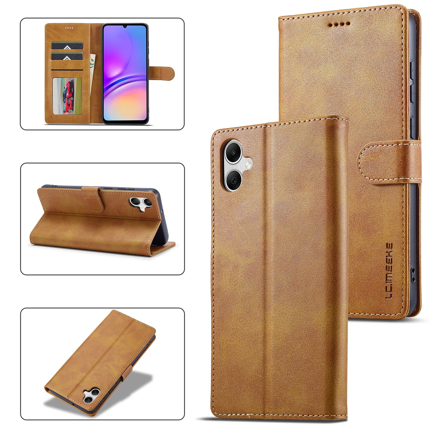 For Samsung Galaxy A05 Calf Texture Leather Case – Elegant & Durable Protection