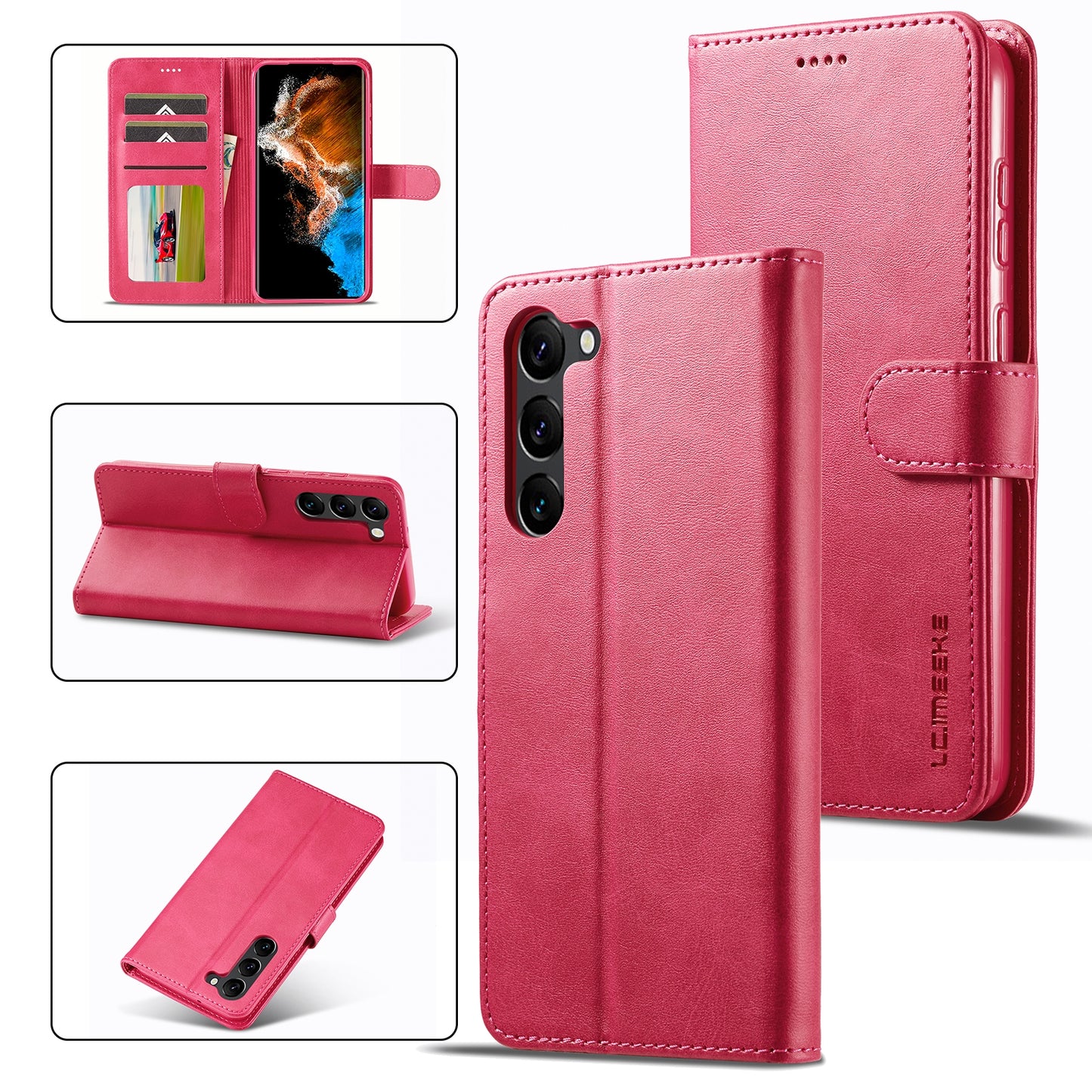Samsung Galaxy S24+ 5G Calf Texture Leather Case - Elegant & Durable Protection