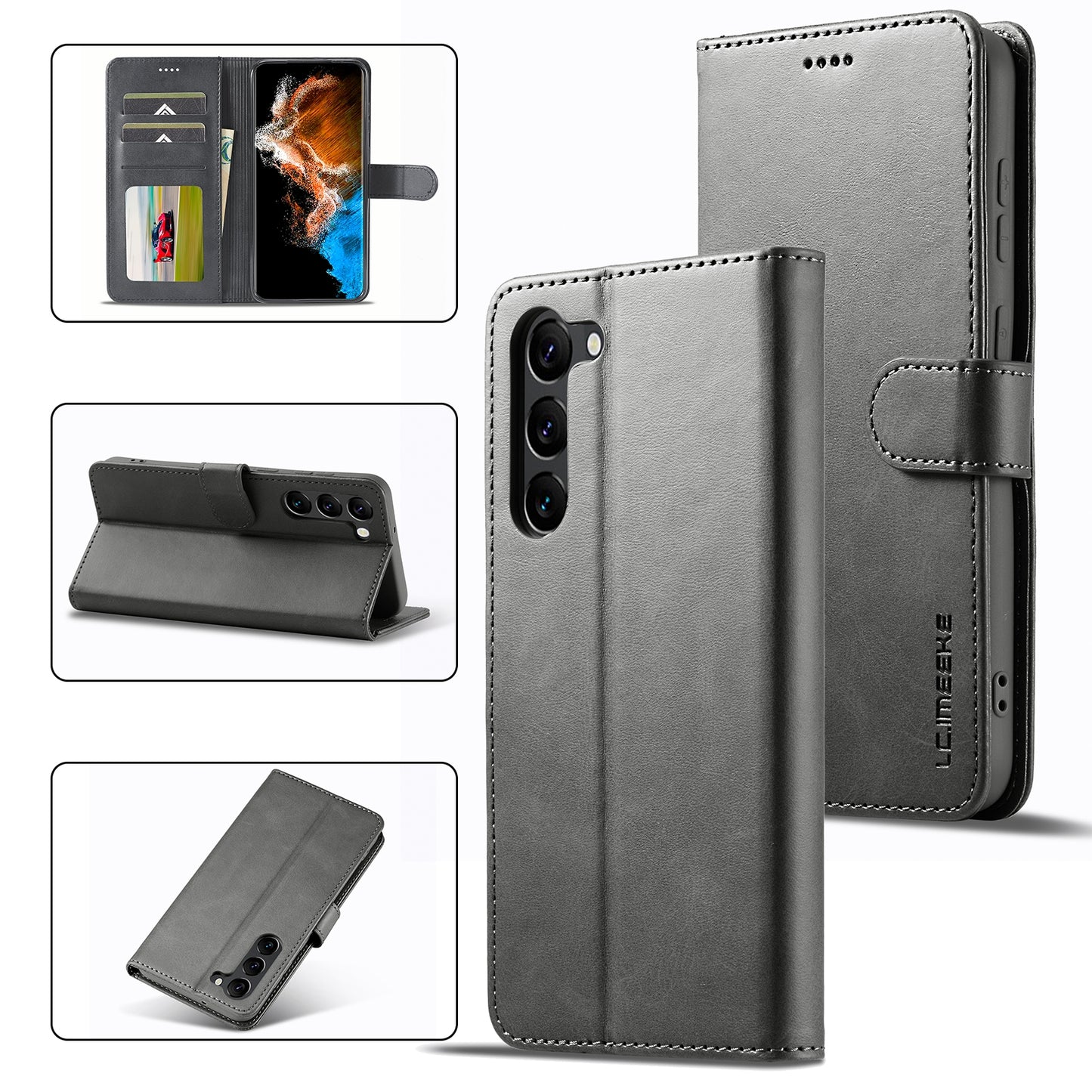 Samsung Galaxy S24+ 5G Calf Texture Leather Case - Elegant & Durable Protection