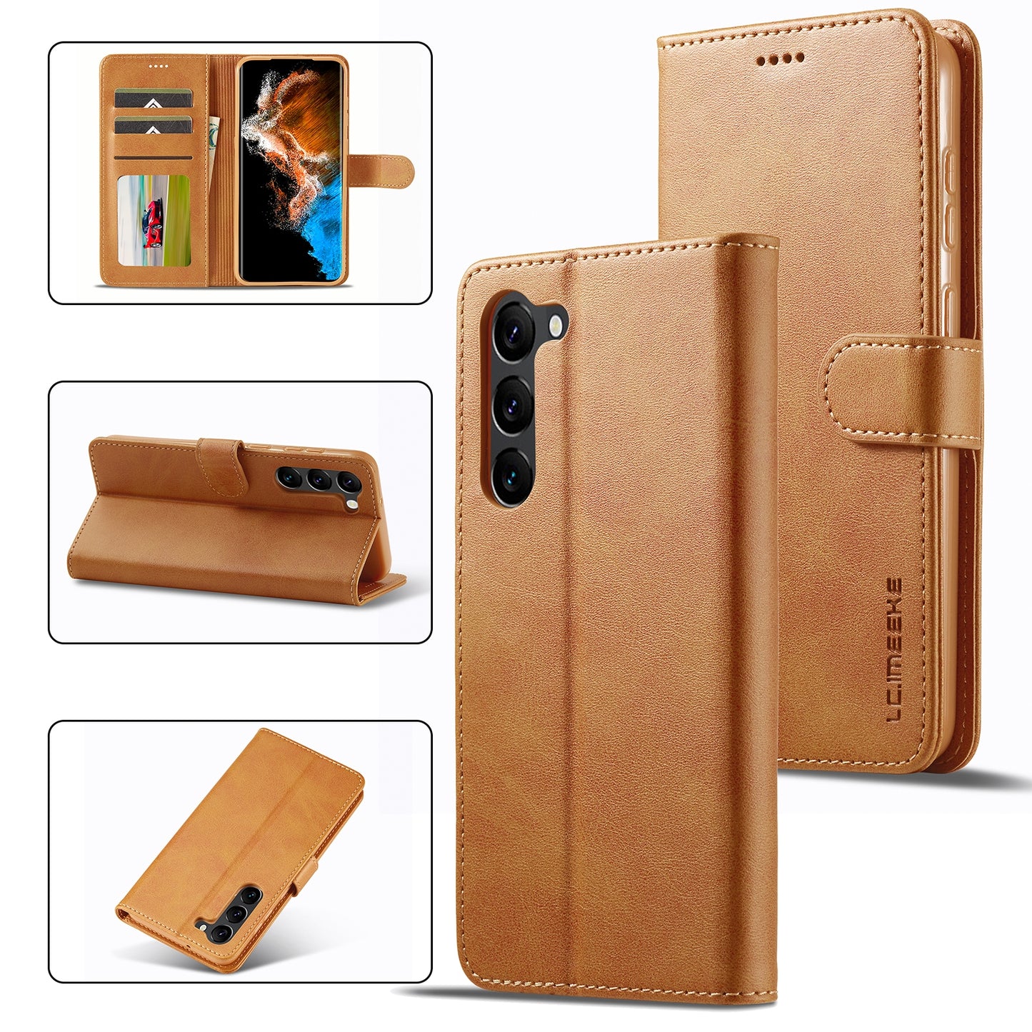 Samsung Galaxy S24+ 5G Calf Texture Leather Case - Elegant & Durable Protection