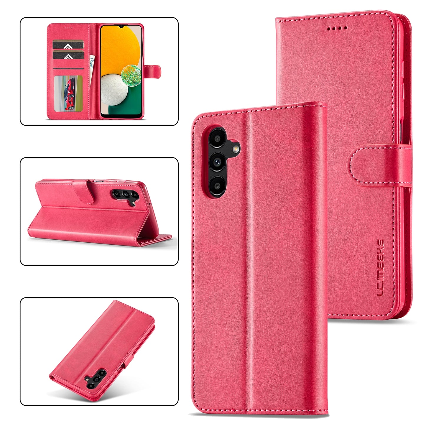 For Samsung Galaxy A15 5G Calf Texture Leather Case – Elegant & Durable Protection