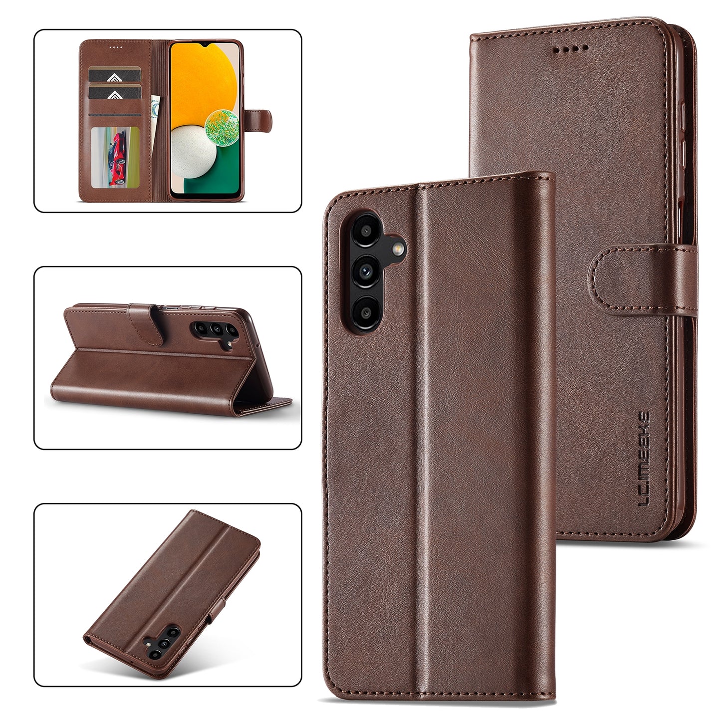 For Samsung Galaxy A15 5G Calf Texture Leather Case – Elegant & Durable Protection