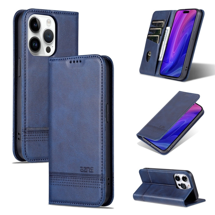 iPhone 15 Pro Leather Wallet Case with Card Holder & Magnetic Closure