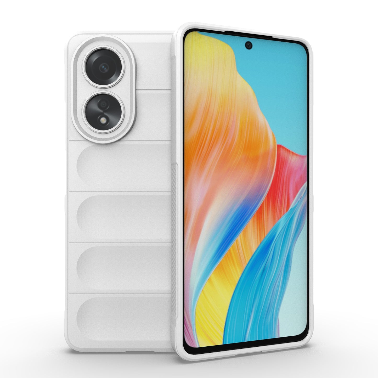 For OPPO A58 4G Global Magic Shield TPU + Flannel Phone Case - Stylish, Durable, and Lightweight Protection