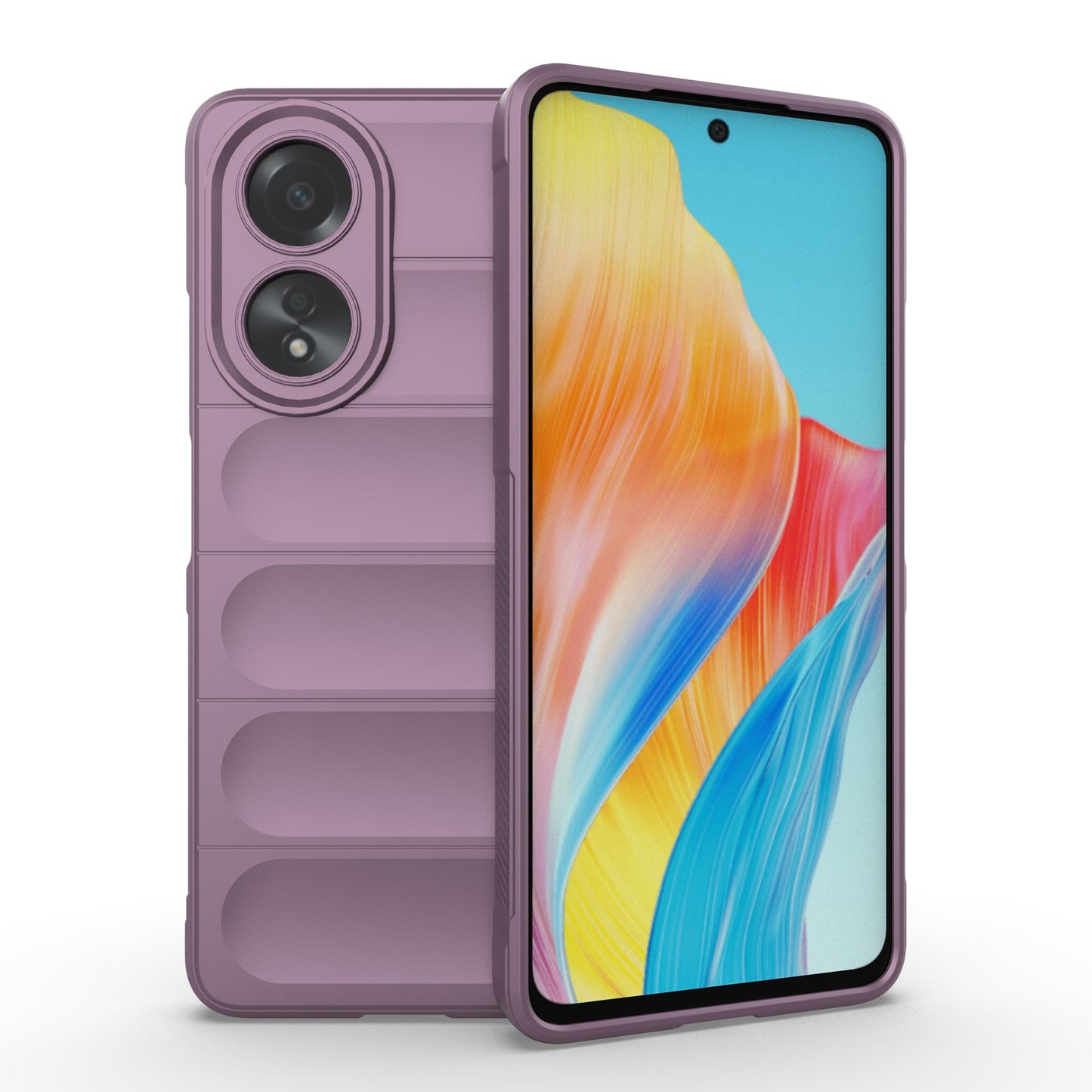 For OPPO A58 4G Global Magic Shield TPU + Flannel Phone Case - Stylish, Durable, and Lightweight Protection