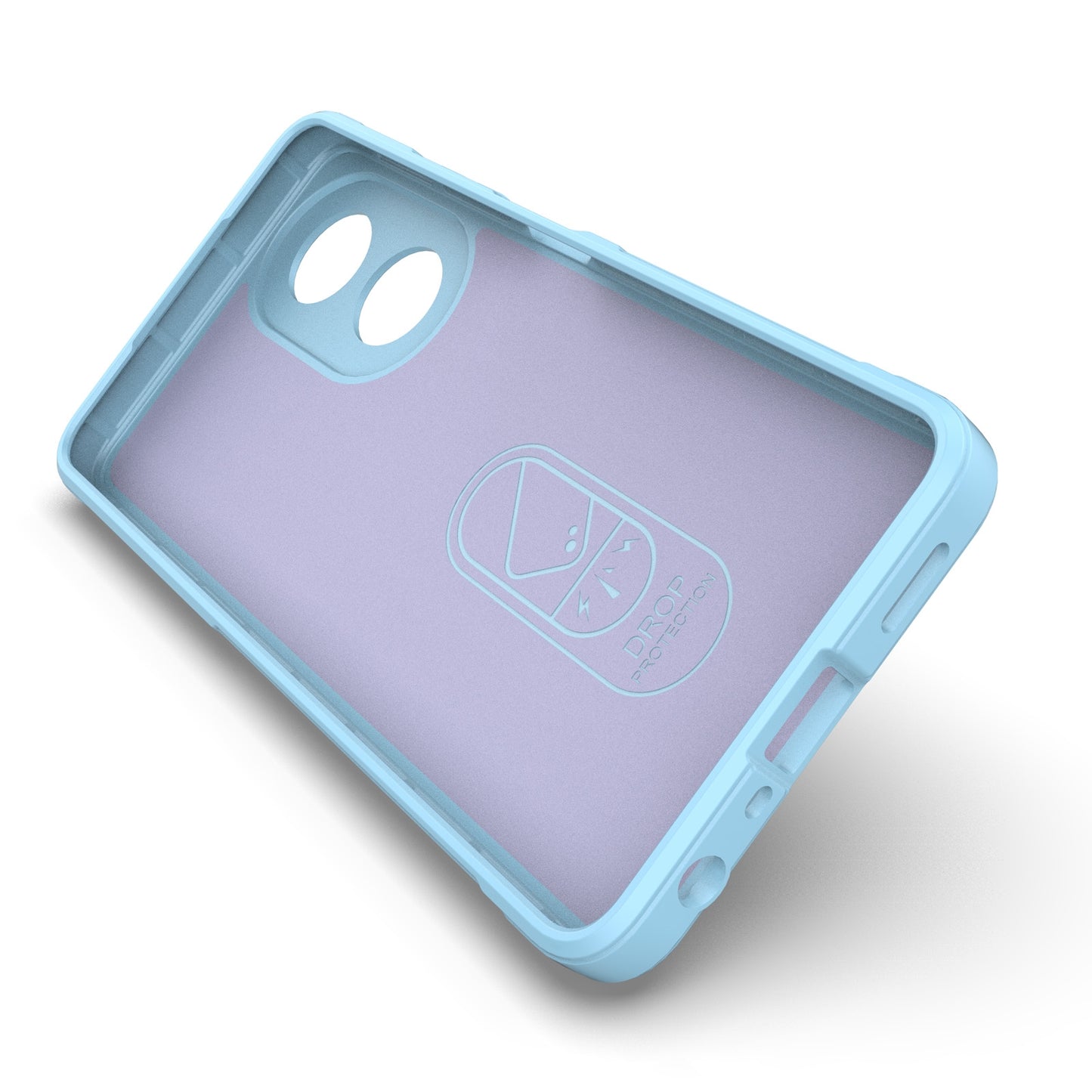 For OPPO A58 4G Global Magic Shield TPU + Flannel Phone Case - Stylish, Durable, and Lightweight Protection