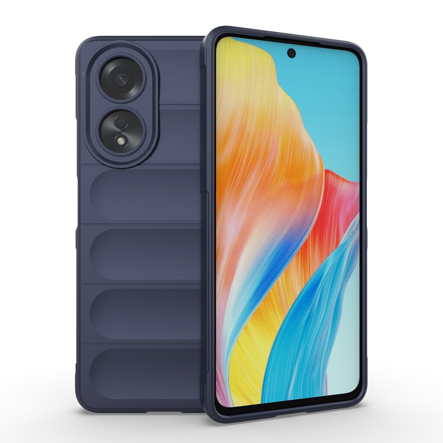 For OPPO A58 4G Global Magic Shield TPU + Flannel Phone Case - Stylish, Durable, and Lightweight Protection