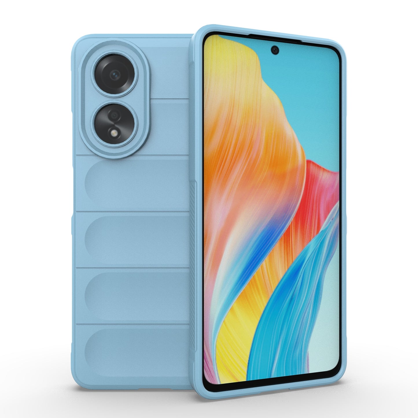 For OPPO A58 4G Global Magic Shield TPU + Flannel Phone Case - Stylish, Durable, and Lightweight Protection