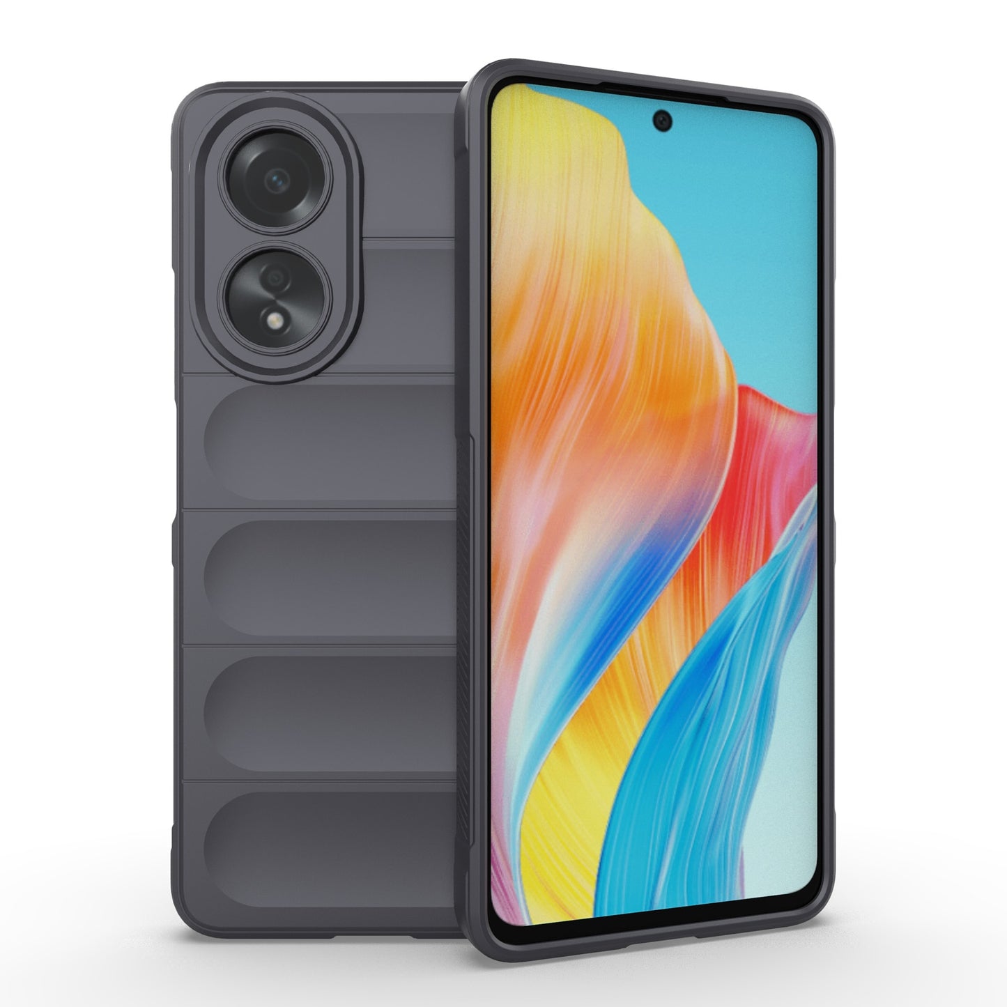 For OPPO A58 4G Global Magic Shield TPU + Flannel Phone Case - Stylish, Durable, and Lightweight Protection