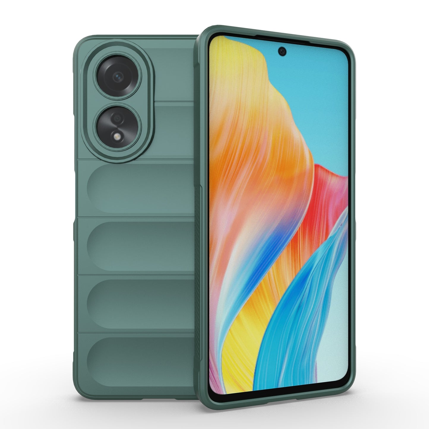 For OPPO A58 4G Global Magic Shield TPU + Flannel Phone Case - Stylish, Durable, and Lightweight Protection