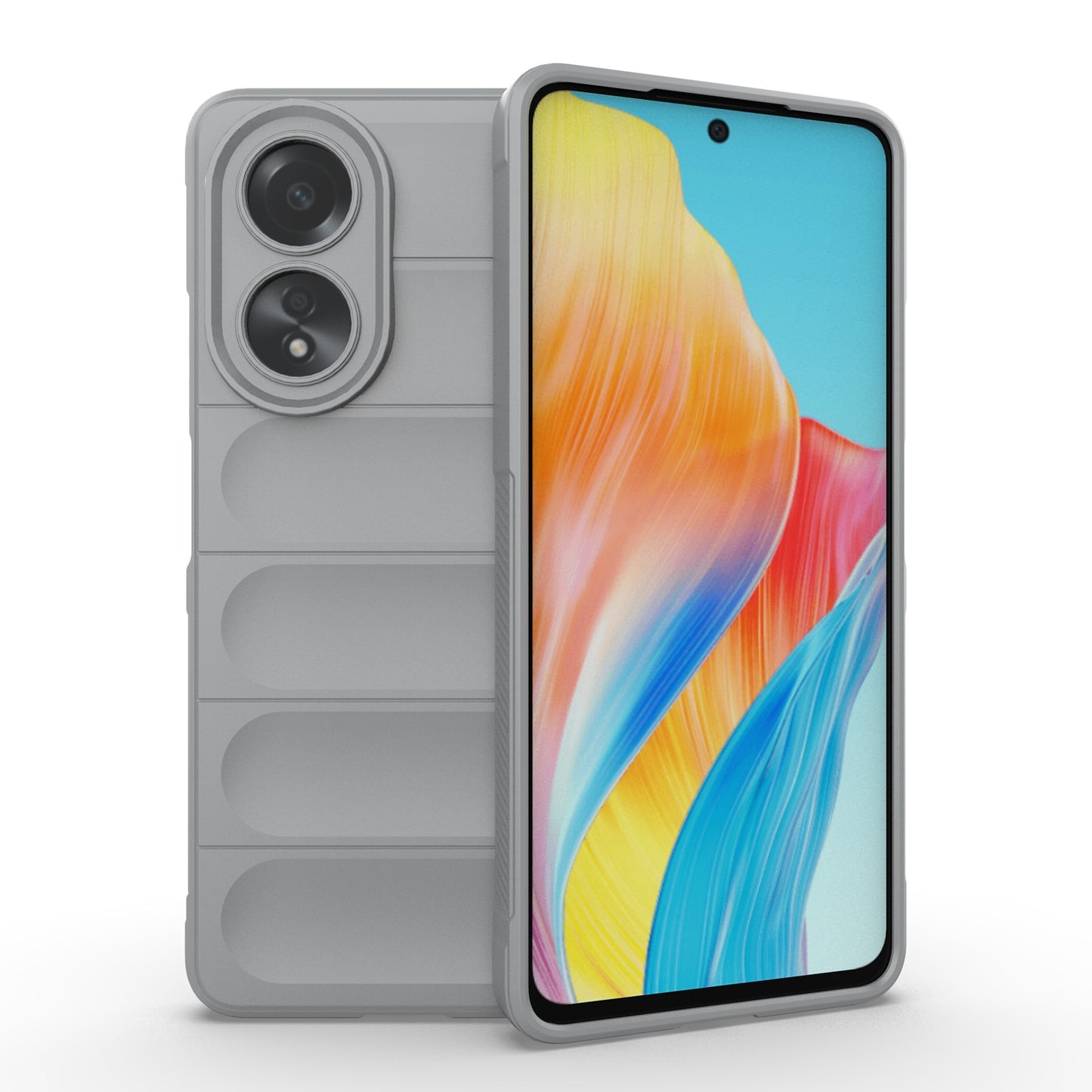 For OPPO A58 4G Global Magic Shield TPU + Flannel Phone Case - Stylish, Durable, and Lightweight Protection