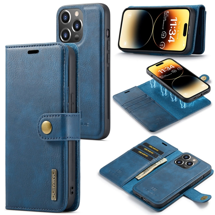 For iPhone 15 Pro Max Leather Wallet Case - Detachable & Magnetic - Card Slots