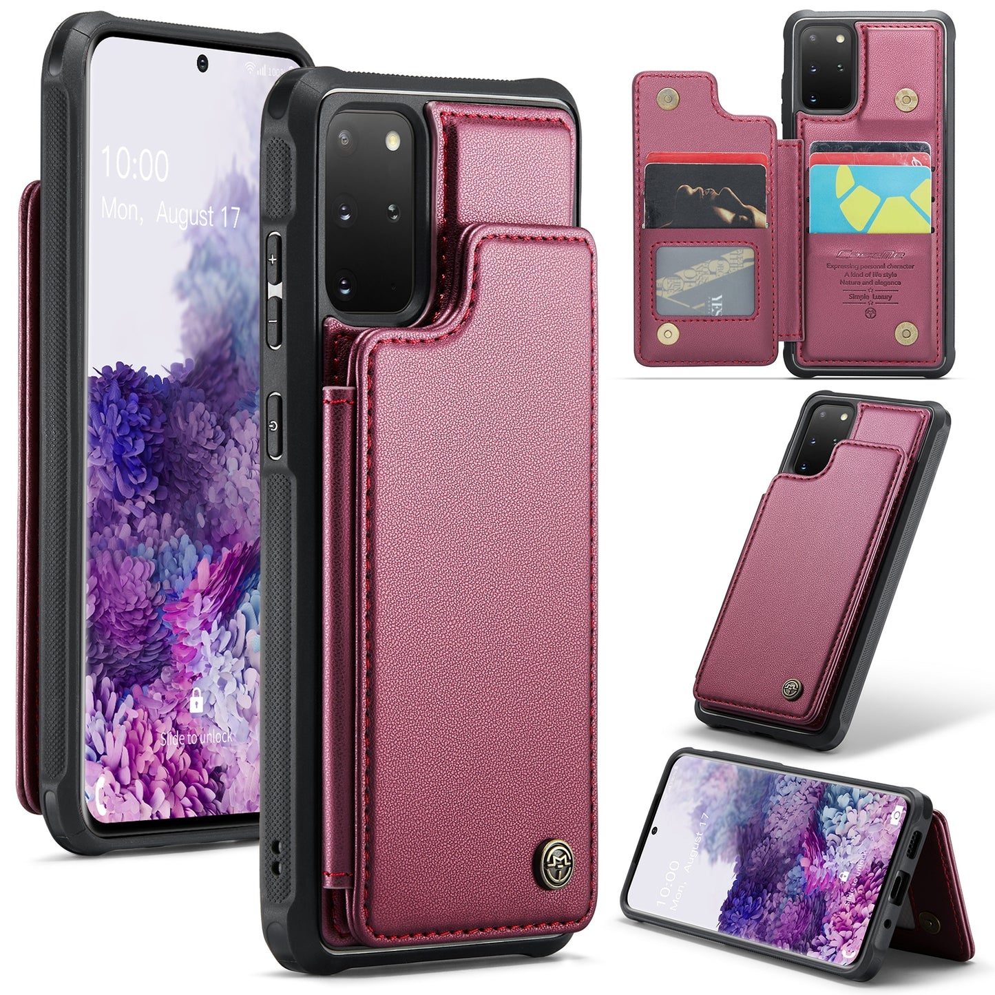 Samsung Galaxy S20+ Card Slots Holder RFID Anti-theft Phone Case