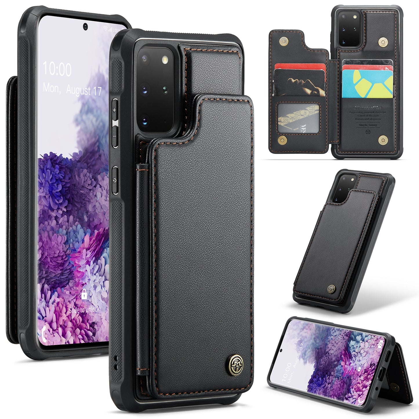 Samsung Galaxy S20+ Card Slots Holder RFID Anti-theft Phone Case