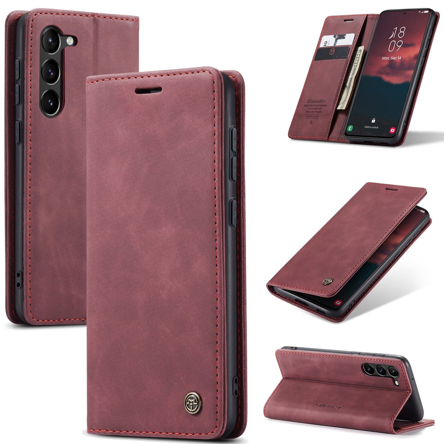For Samsung Galaxy S24+ 5G Leather Wallet Case - Horizontal Flip, Card Slots, Premium Protection