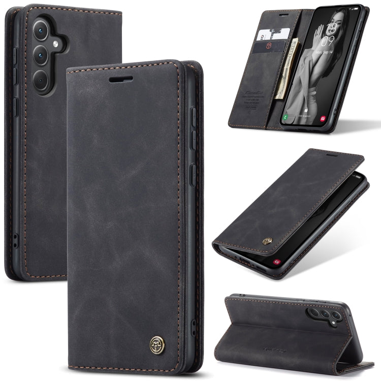 For Samsung Galaxy A35 5G Leather Wallet Case with Flip Stand and Card Slots - Elegant Design