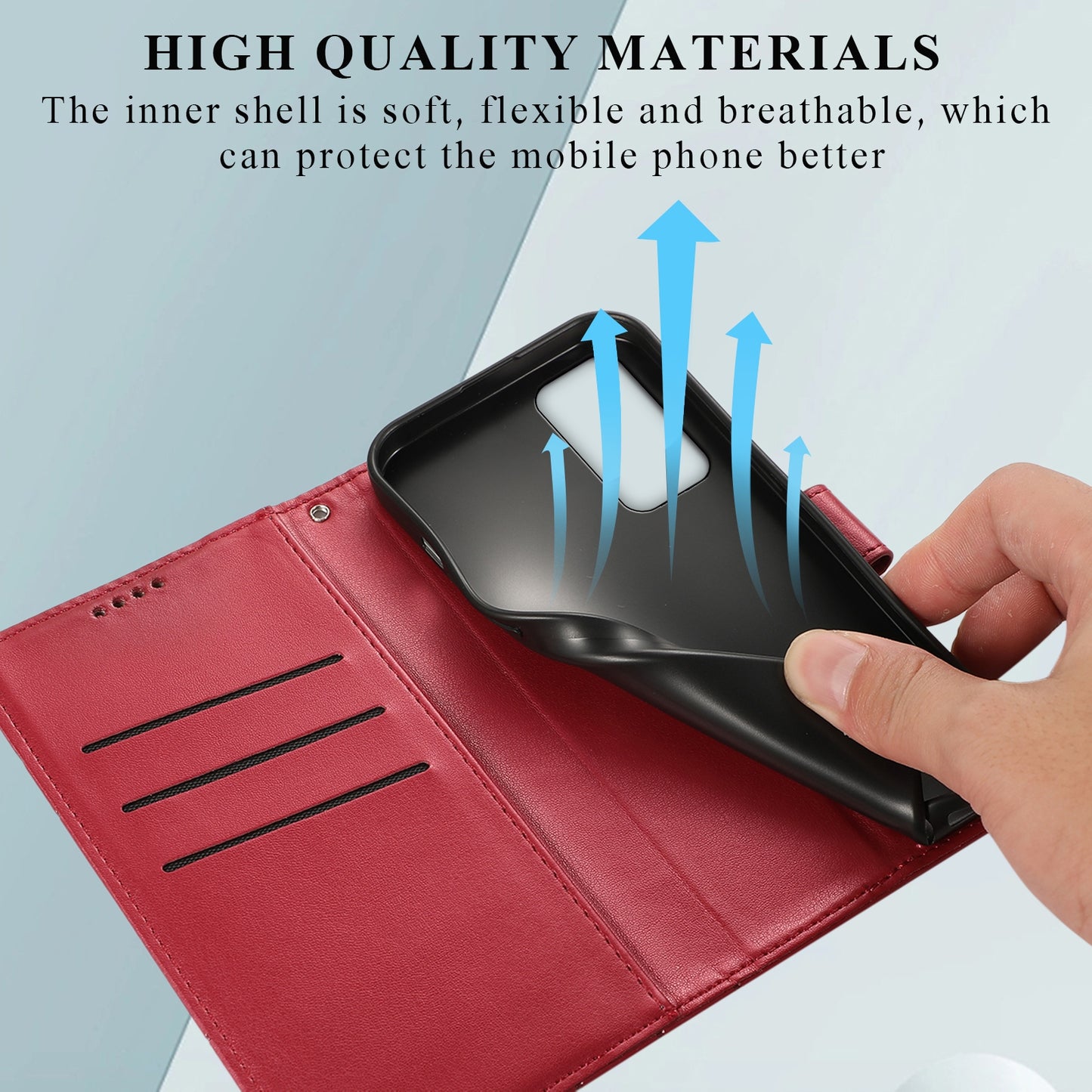 For Xiaomi 12 Lite Genuine Leather Texture Embossed Line Phone Case with Card Wallet & Kickstand