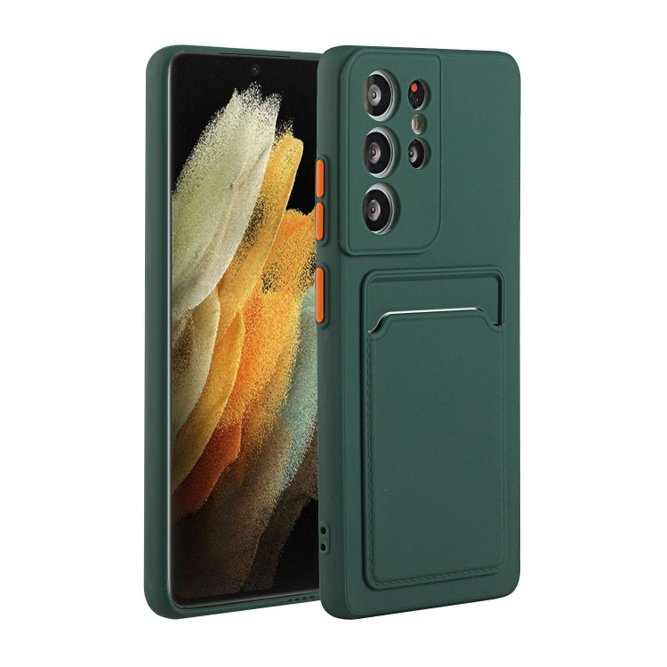For Samsung Galaxy S24 Ultra Shockproof TPU Case with Card Holder - Durable & Lightweight Design