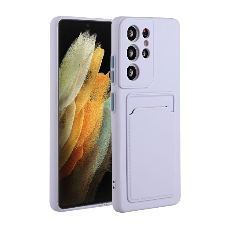 For Samsung Galaxy S24 Ultra Shockproof TPU Case with Card Holder - Durable & Lightweight Design