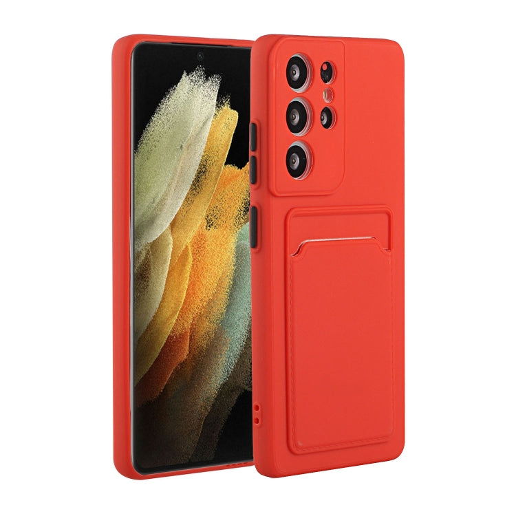 For Samsung Galaxy S24 Ultra Shockproof TPU Case with Card Holder - Durable & Lightweight Design